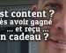 Et un premier gagnant heureux, ça se fête !