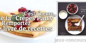 Concours : Livre de recettes Crêpes Party aux éditions Marabout