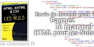 Concours : HTML pour les nuls