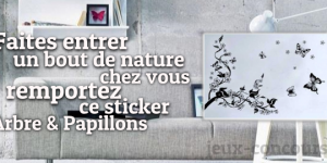 Gagnez un Stickers mural Arbre & Papillons