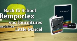 Back to school avec le kit de fournitures scolaires Little Marcel