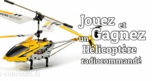 Compact et léger, remportez un hélicoptère radio commandé