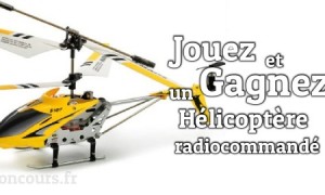 Compact et léger, remportez un hélicoptère radio commandé