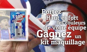 Allez les Bleus : Gagnez un kit de maquillage aux couleurs de la France
