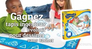 Un tapis ingénieux et évolutif pour dessiner sans tacher et apprendre l’alphabet