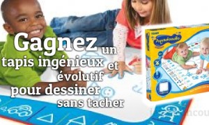 Un tapis ingénieux et évolutif pour dessiner sans tacher et apprendre l&rsquo;alphabet