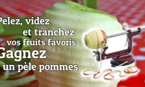 Pèle pomme: Le temps de lire ce texte, votre pomme est épluchée