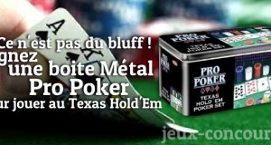 Faites ressortir votre côté joueur avec la boite métal Pro Poker de Tactic