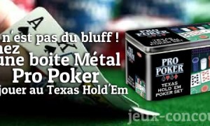 Faites ressortir votre côté joueur avec la boite métal Pro Poker de Tactic