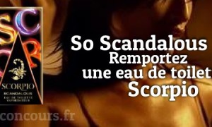 Concours : Eau de toilette Scorpio Scandalous pour hommes
