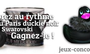 L&rsquo;été sera chaud avec le Paris Duckie noir Swarovski