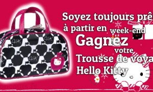 Partez en voyage avec votre trousse Hello Kitty