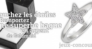 Passez la bague étoile en argent Goldmaid au doigt