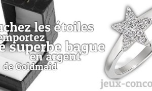 Passez la bague étoile en argent Goldmaid au doigt