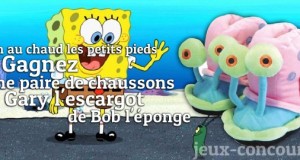 Enfilez vos chaussons Escargot Gary de Bob l’éponge