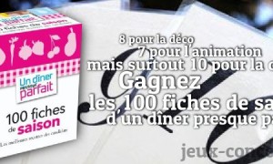 Boite un Dîner Presque Parfait 100 fiches de saison