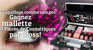 On se fait belle avec la mallette de maquillage Gloss!