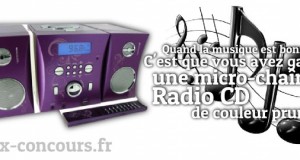 Musique maestro avec la micro-chaine Radio CD Prune