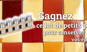 Concours : Lot de 6 Pots à épices