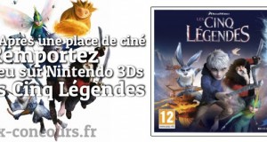 Concours : Jeu Les Cinq Légendes sur Nintendo 3Ds