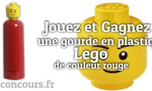 Gagnez la gourde Lego rouge, un cadeau original !