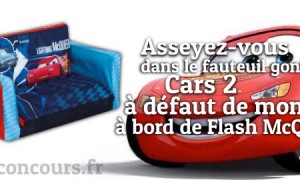 En route pour remporter le Canapé Gonflable Cars 2