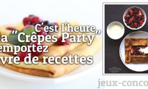 Concours : Livre de recettes Crêpes Party aux éditions Marabout