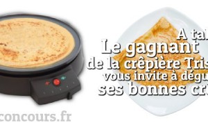 Les crêpes sont gagnantes avec la crêpière Tristar