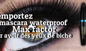 Mascara waterproof Max Factor à gagner