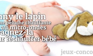 Concours : Peluche Bunny le lapin chauffante au micro-ondes