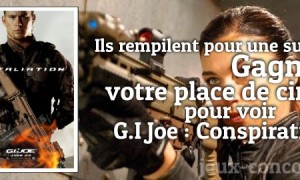 Venez voir G.I Joe Conspiration avec jeux-concours.fr