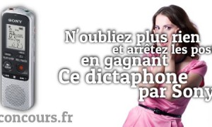 Jouez pour gagner un Dictaphone Sony