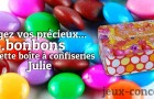 Miam le concours boîte à bonbons Julie