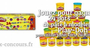 24 pots de pâte à modeler Play Doh à gagner