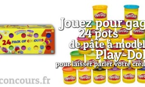 24 pots de pâte à modeler Play Doh à gagner