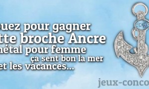Jeu : Broche Femme Ancre