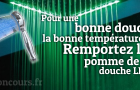 Remportez la Pomme de Douche LED