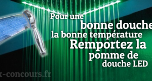 Remportez la Pomme de Douche LED